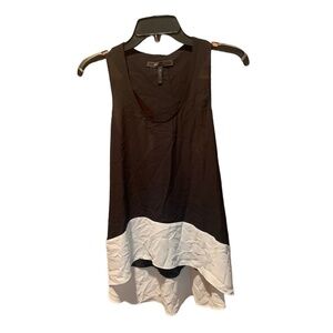 BCBGMaxAzria Allison Tank Top Black & White XS